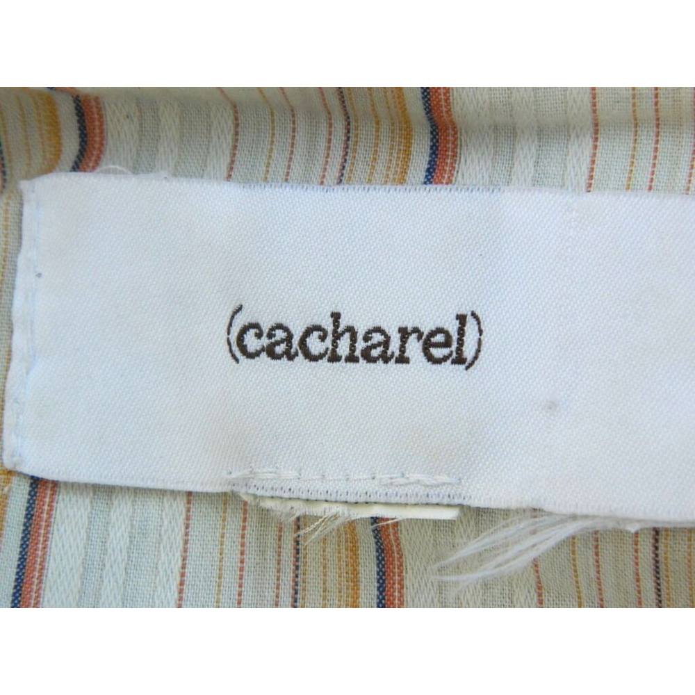 Vintage CACHAREL Jacket Size Medium Brown Suede Embroidered Boho Chic Festival - Picture 11 of 11
